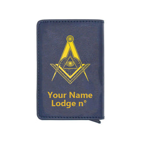 Master Mason Blue Lodge Wallet - Various Colors - Bricks Masons