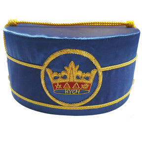 Knights of the York Cross of Honour Crown Cap - Blue Handmade Embroidery