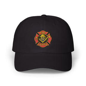 Master Mason Blue Lodge Baseball Cap - Embroidered Firefighter Mason Dad Cap - Bricks Masons