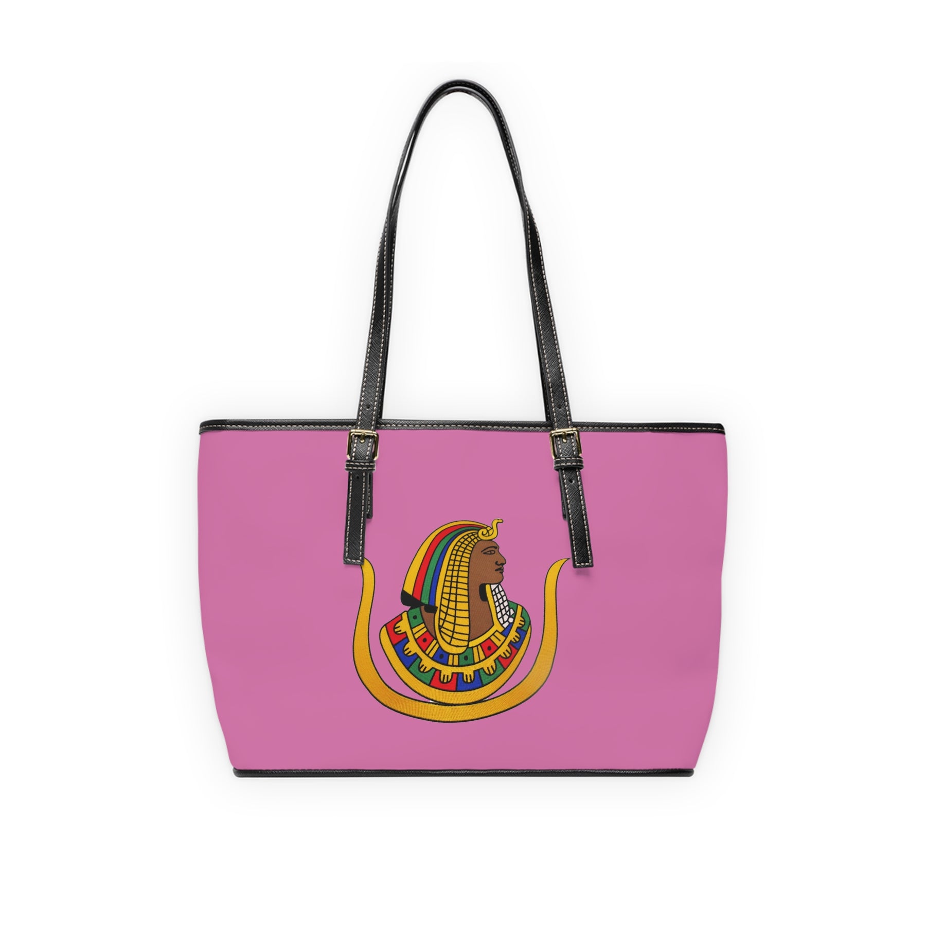 DOI Handbag - Pink PU Leather With Ample Interior - Bricks Masons