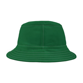 Allied Masonic Degrees Bucket Hat - Green with White Emblem & Stitching - Bricks Masons