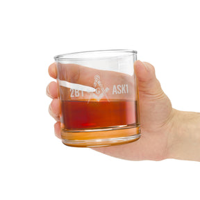 Master Mason Blue Lodge Whiskey Glass - 2B1ASK1 Square & Compasses G - Bricks Masons