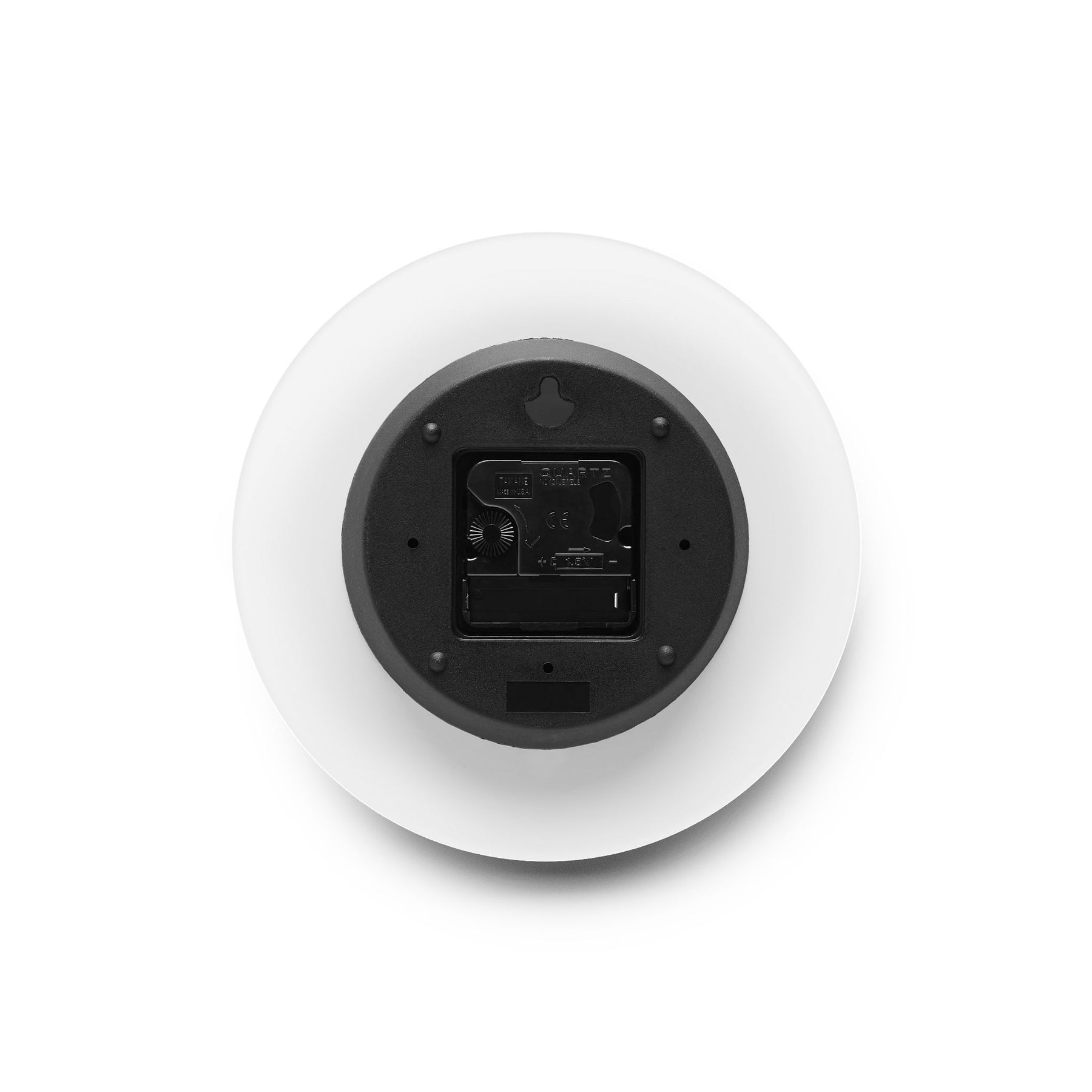 Past Master Blue Lodge Clock - Square Compass Sun & Quadrant Emblem on Clear Acrylic - Bricks Masons