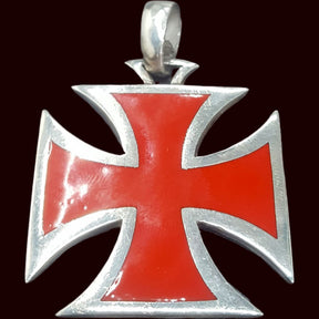 Knights Templar Cross in Silver 4.5 cm 21 g Art 293 - Bricks Masons