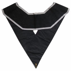 30th Degree Scottish Rite Collar - KAES Black Moire with Grey Borders - Bricks Masons