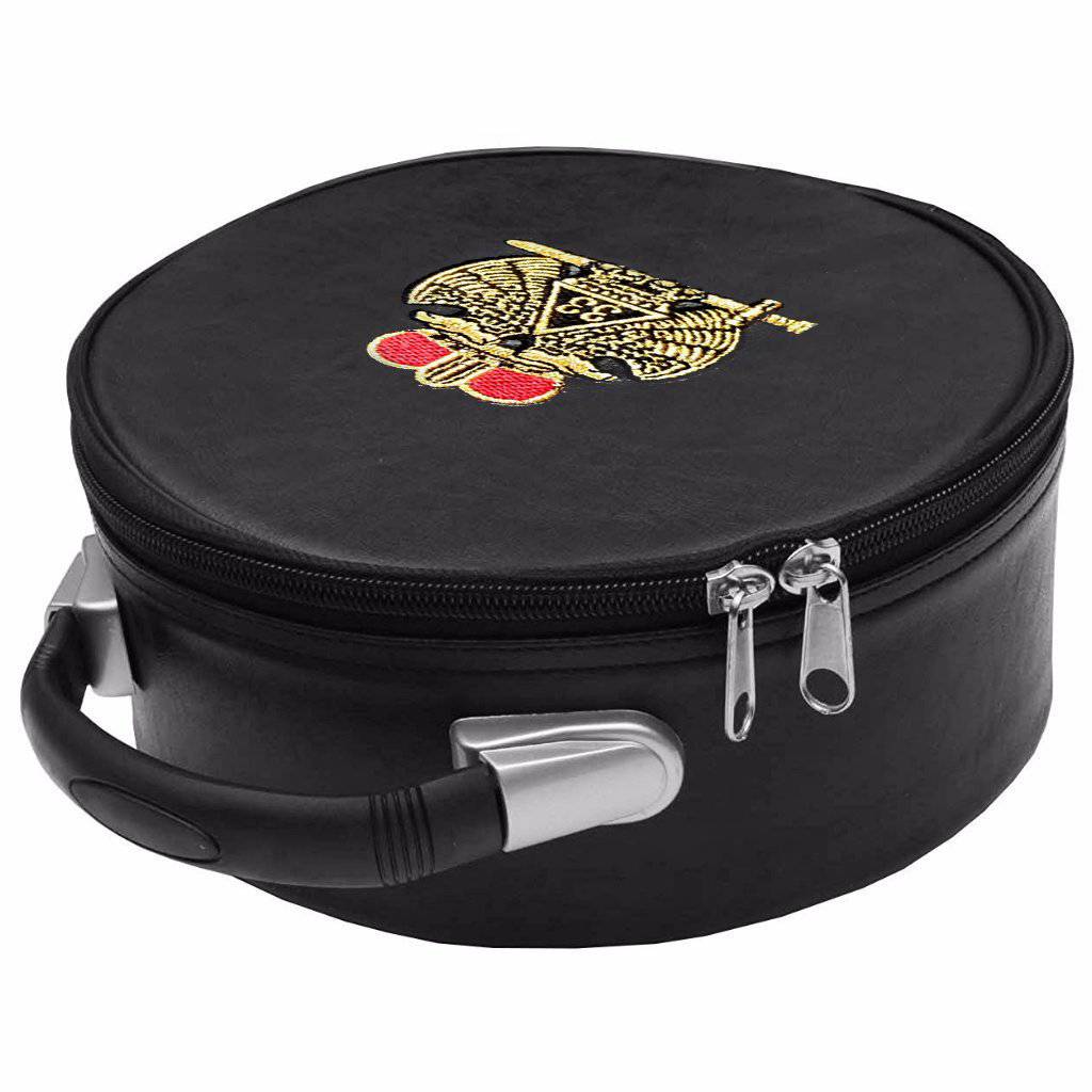 33rd Degree Scottish Rite Crown Cap Case - Double Eagle Black - Bricks Masons