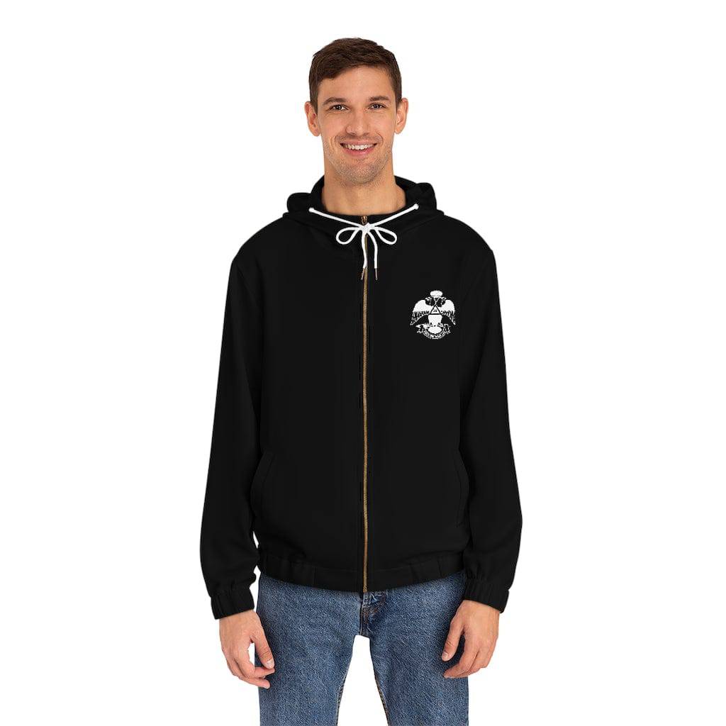 33rd Degree Scottish Rite Hoodie - Wings Down Black - Bricks Masons
