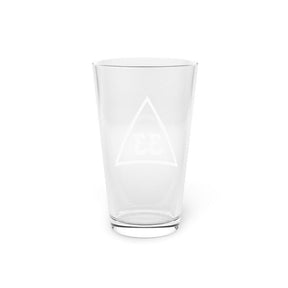 33rd Degree Scottish Rite Pint Glass - 16oz - Bricks Masons