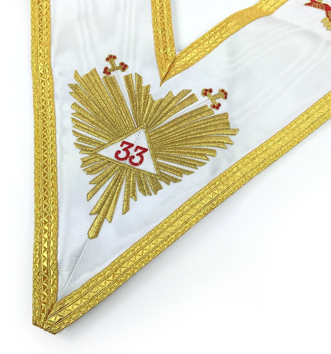33rd Degree Scottish Rite Regalia Set - Machine Embroidery - Bricks Masons