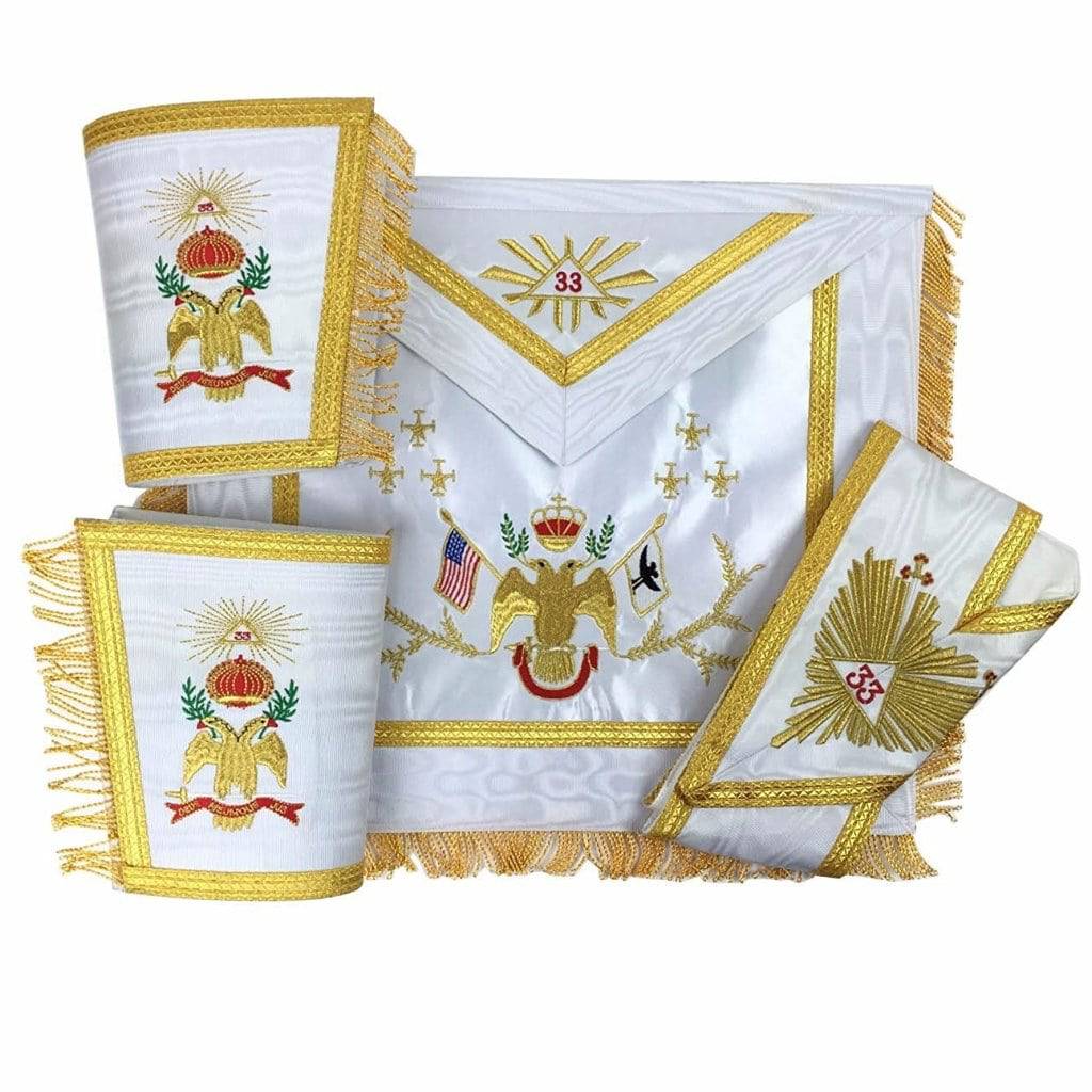 33rd Degree Scottish Rite Regalia Set - Machine Embroidery - Bricks Masons