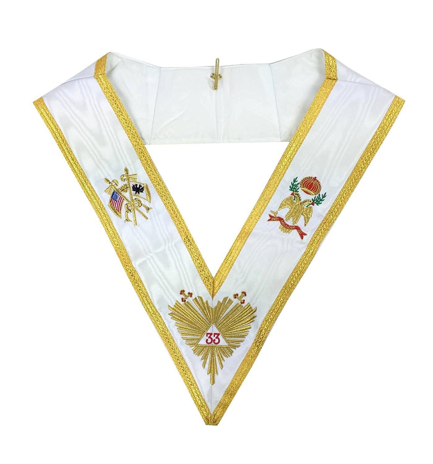 33rd Degree Scottish Rite Regalia Set - Machine Embroidery - Bricks Masons