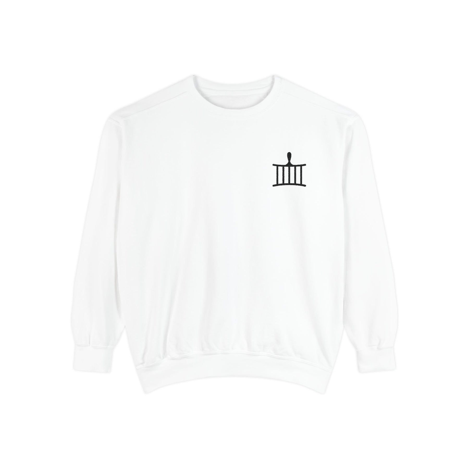 St. Lawrence The Martyr Sweatshirt - Embroidered Black Emblem - Bricks Masons