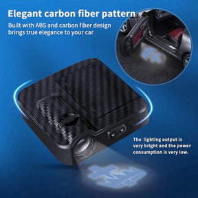 Knights Templar Car Door Light Projector - Customizable Wireless LED - Bricks Masons