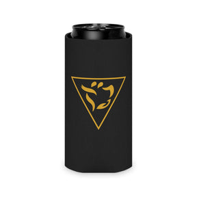 Grand Tiler of Solomon Can Cooler - Gold With Black Polyester Exterior - Bricks Masons