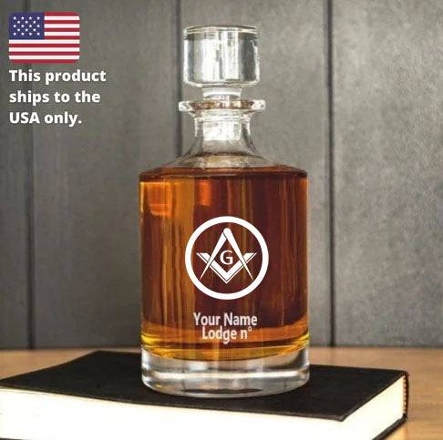 Master Mason Blue Lodge Decanter - 30 oz.