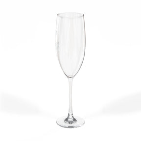Master Mason Blue Lodge Champagne Flute - Square & Compasses Forget Me Not