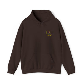 DOI Hoodie - Soft Cotton Poly Blend Front Stitch Detail - Bricks Masons
