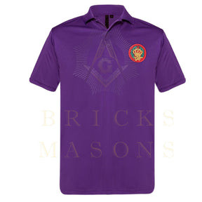 Order of the Amaranth Polo Shirt - Various Colors - Bricks Masons