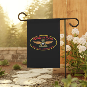 Widows Sons Yard Flag - Black Printed Poly Poplin - Bricks Masons