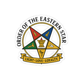 OES Sticker Decal - Kiss-Cut Light Love Loyalty - Bricks Masons