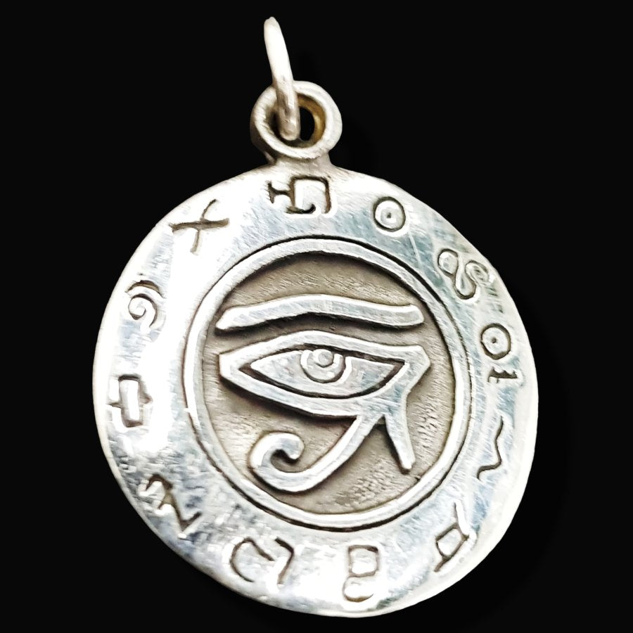 Horus Eye Pendant in Silver 2.5 cm 6 g Art 607 - Bricks Masons