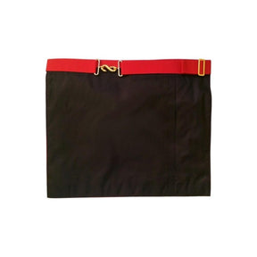 6th Degree Scottish Rite Apron - White & Red Moire - Bricks Masons