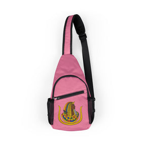 DOI Crossbody Bag - Pink Nylon With Multiple Pockets - Bricks Masons