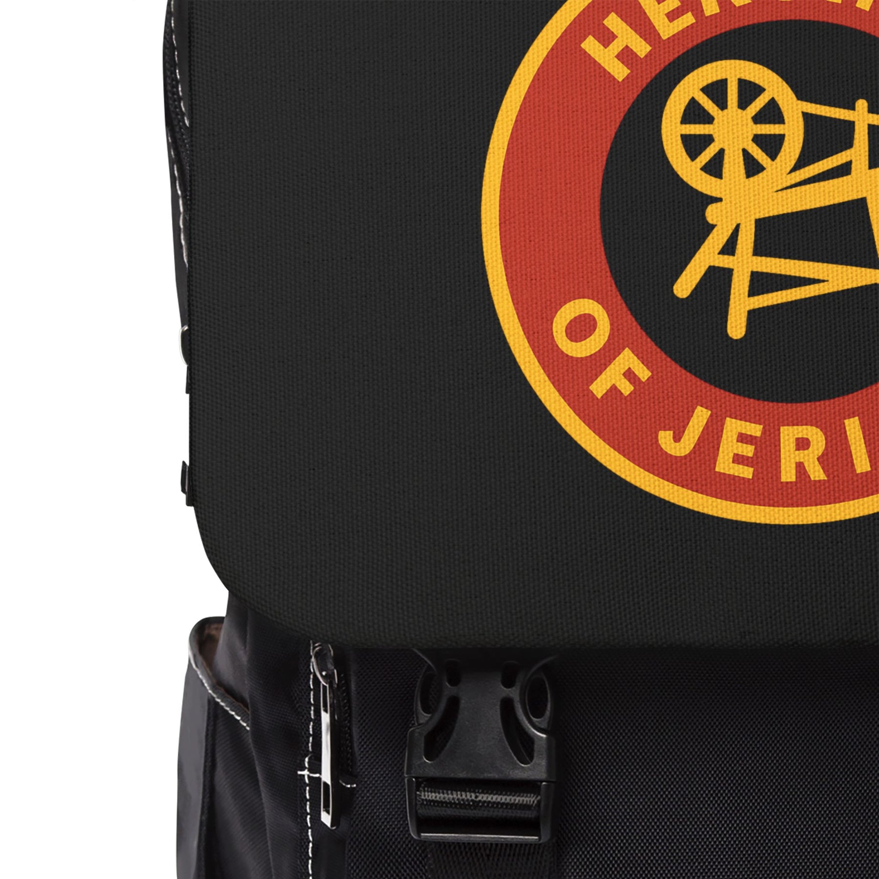 Heroines of Jericho Backpack - Vibrant Red & Yellow Emblem - Bricks Masons