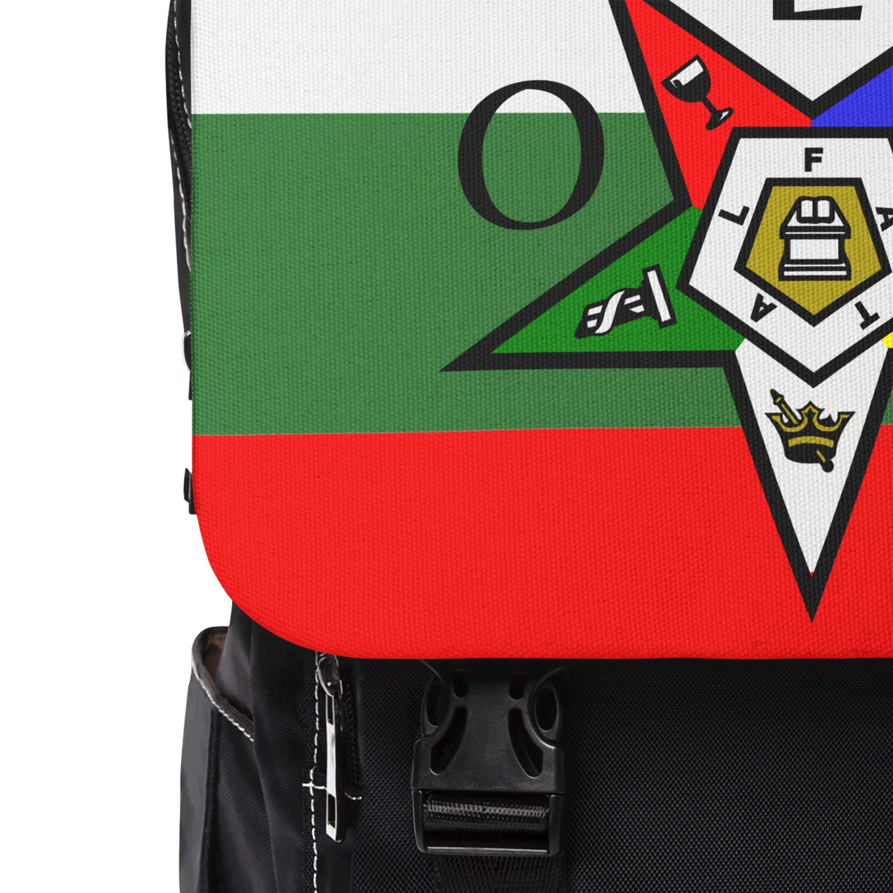 OES Backpack - Colorful Star With Multiple Compartments - Bricks Masons