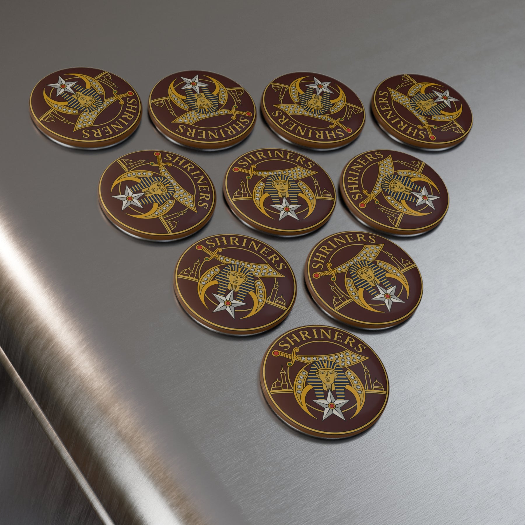 Shriners Magnet - Decorative Refrigerator - Bricks Masons