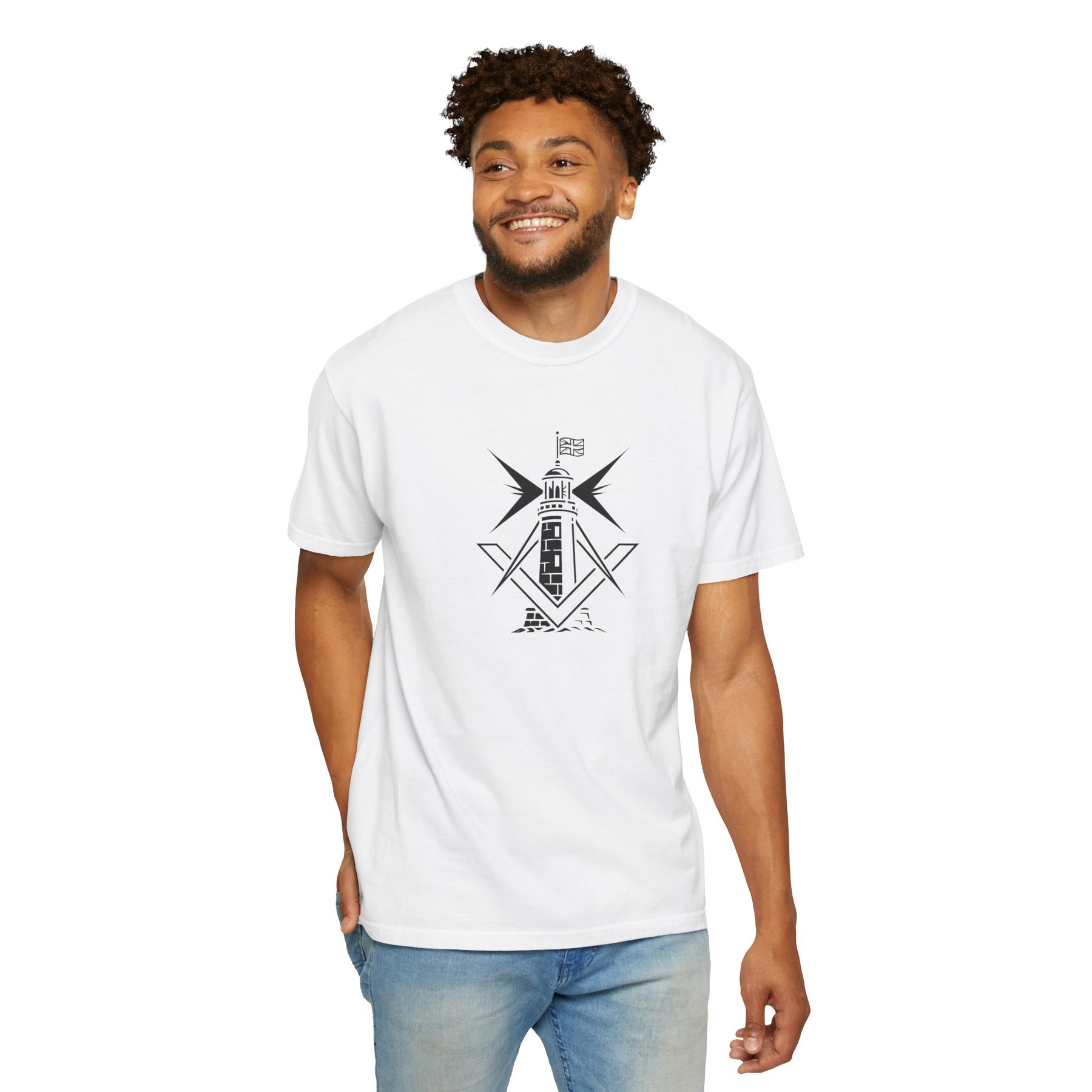 Master Mason Craft T-Shirt - United Kingdom Beacon of Brotherhood - Bricks Masons