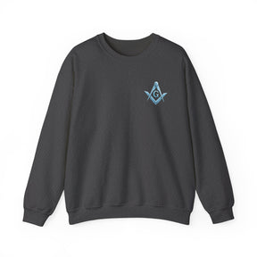 Master Mason Blue Lodge Sweatshirt - Frosty Square & Compass G Design