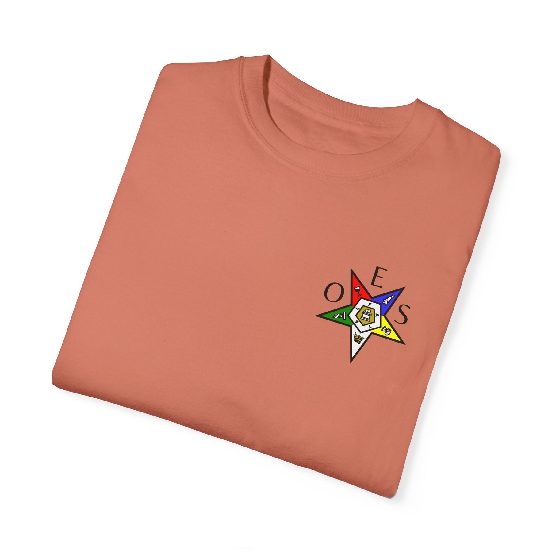 OES T-Shirt - Garment-Dyed Tee OES Star Various Colors - Bricks Masons