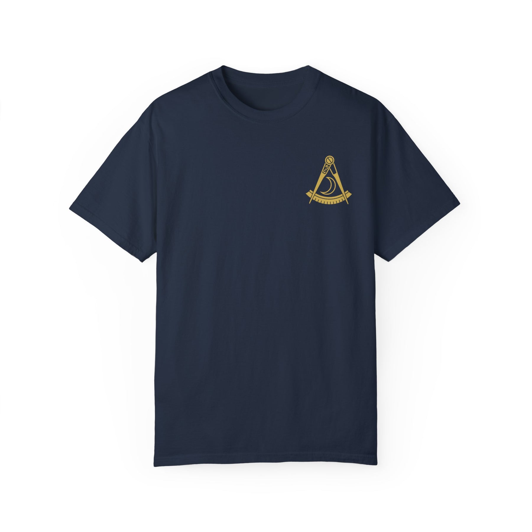 District Deputy Grand Master Blue Lodge T-Shirt - Garment-Dyed Tee - Bricks Masons