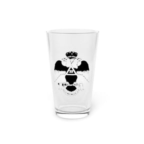 33rd Degree Scottish Rite Pint Glass - Wings Down 16oz