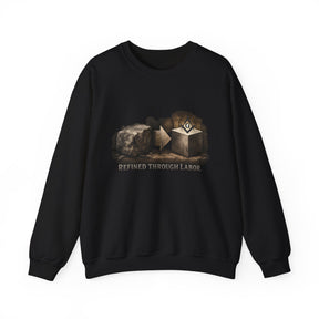 Master Mason Blue Lodge Sweatshirt - Refined Through Labor with Square & Compass G - Bricks Masons