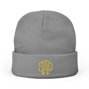 RAOB Beanie - Knit Embroidery Emblem - Bricks Masons