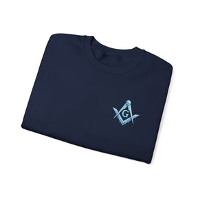 Master Mason Blue Lodge Sweatshirt - Frosty Square & Compass G Design