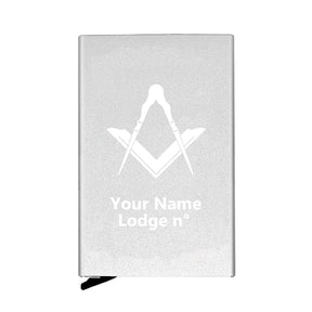 Master Mason Blue Lodge Credit Card Holder - Various Colors - Bricks Masons