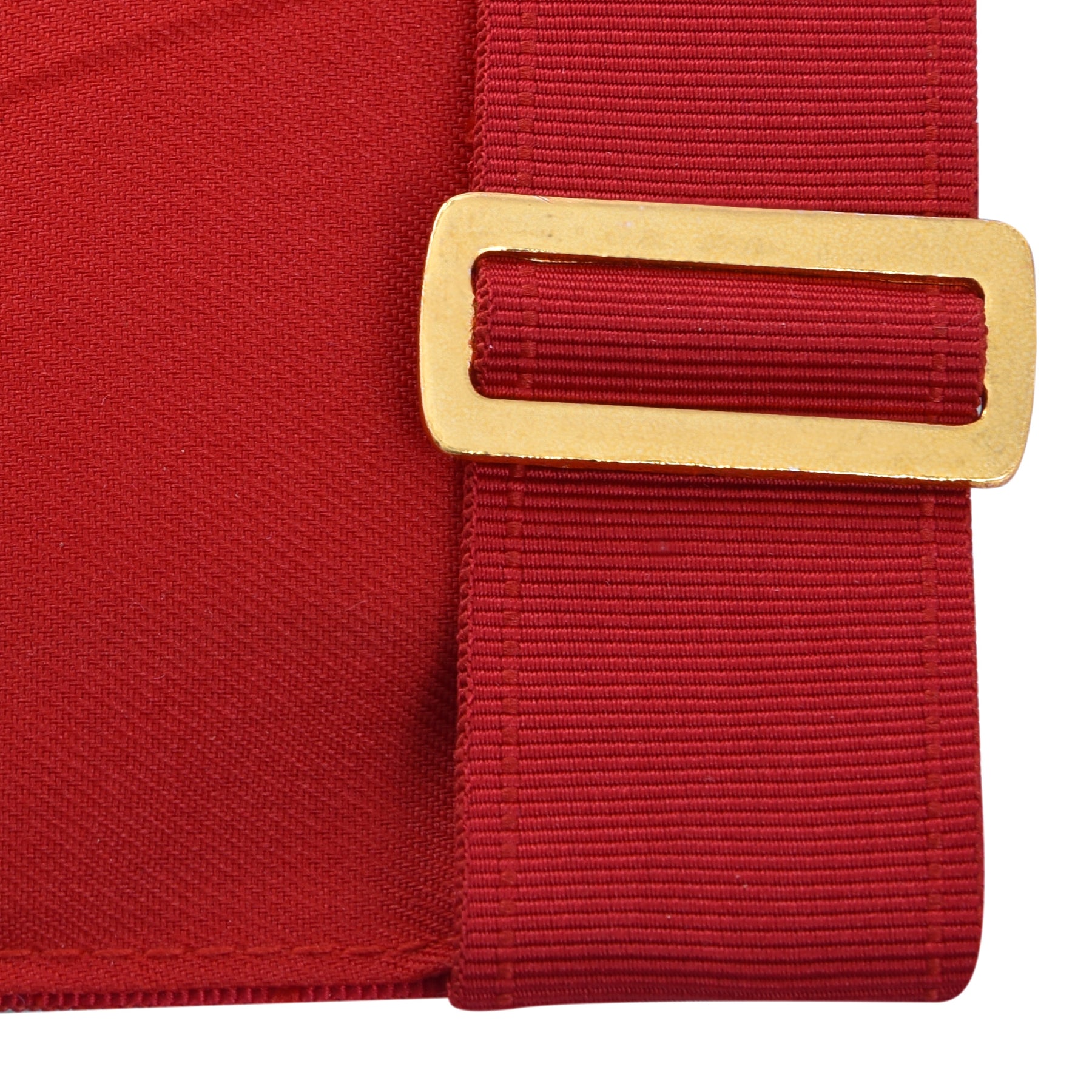 Royal Arch Chapter Apron - Red Velvet With Triple Tau