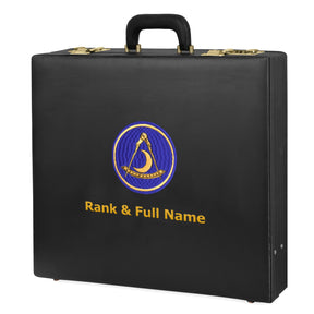 Past District Deputy Grand Master Blue Lodge Apron Case - Gold Hand Embroidery Personalization Various Sizes & Materials