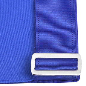 Senior Warden Blue Lodge Officer Apron - Royal Blue With Waist Belt