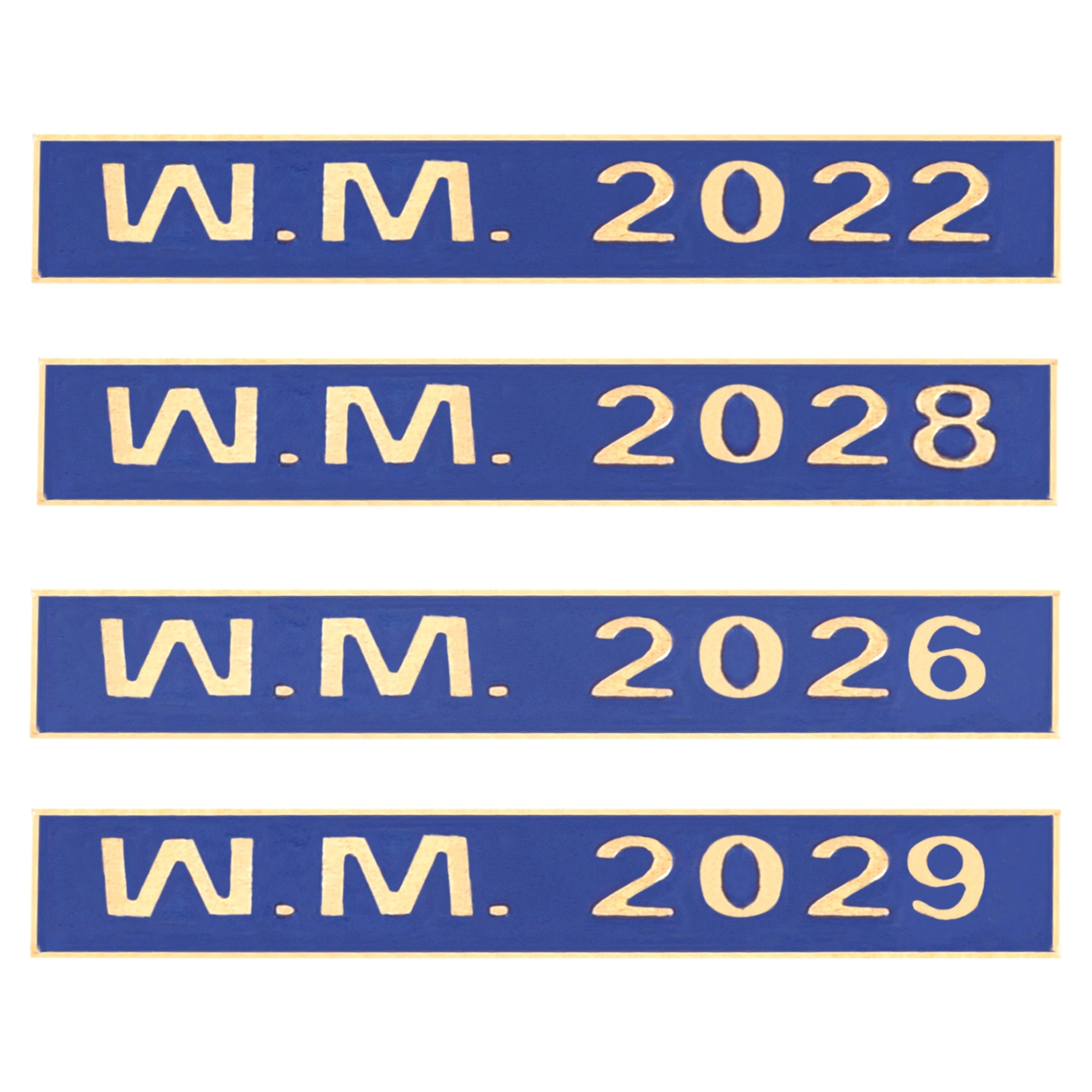 Worshipful Master Blue Lodge Bar - Customizable Engraved Year Bar - Bricks Masons