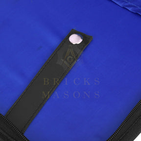 Past Sovereign Master Allied Masonic Degrees Apron Case - Personalized Black Imitation Leather MM, WM, Provincial - Bricks Masons
