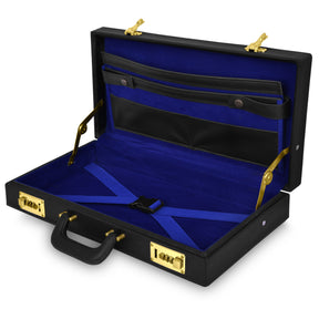 Past Master Blue Lodge Apron Case - Metal Plate Personalization Half Size - Bricks Masons