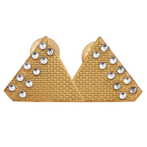 Masonic Lapel Pin - Gold Plated Double Pyramid - Bricks Masons