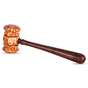 Masonic Gavel - Brown Handcrafted Wood - Bricks Masons