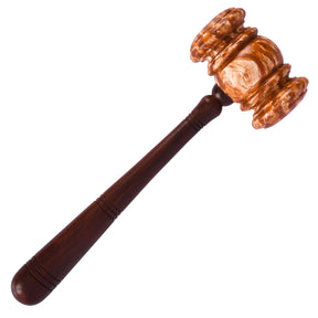 Masonic Gavel - Brown Handcrafted Wood - Bricks Masons