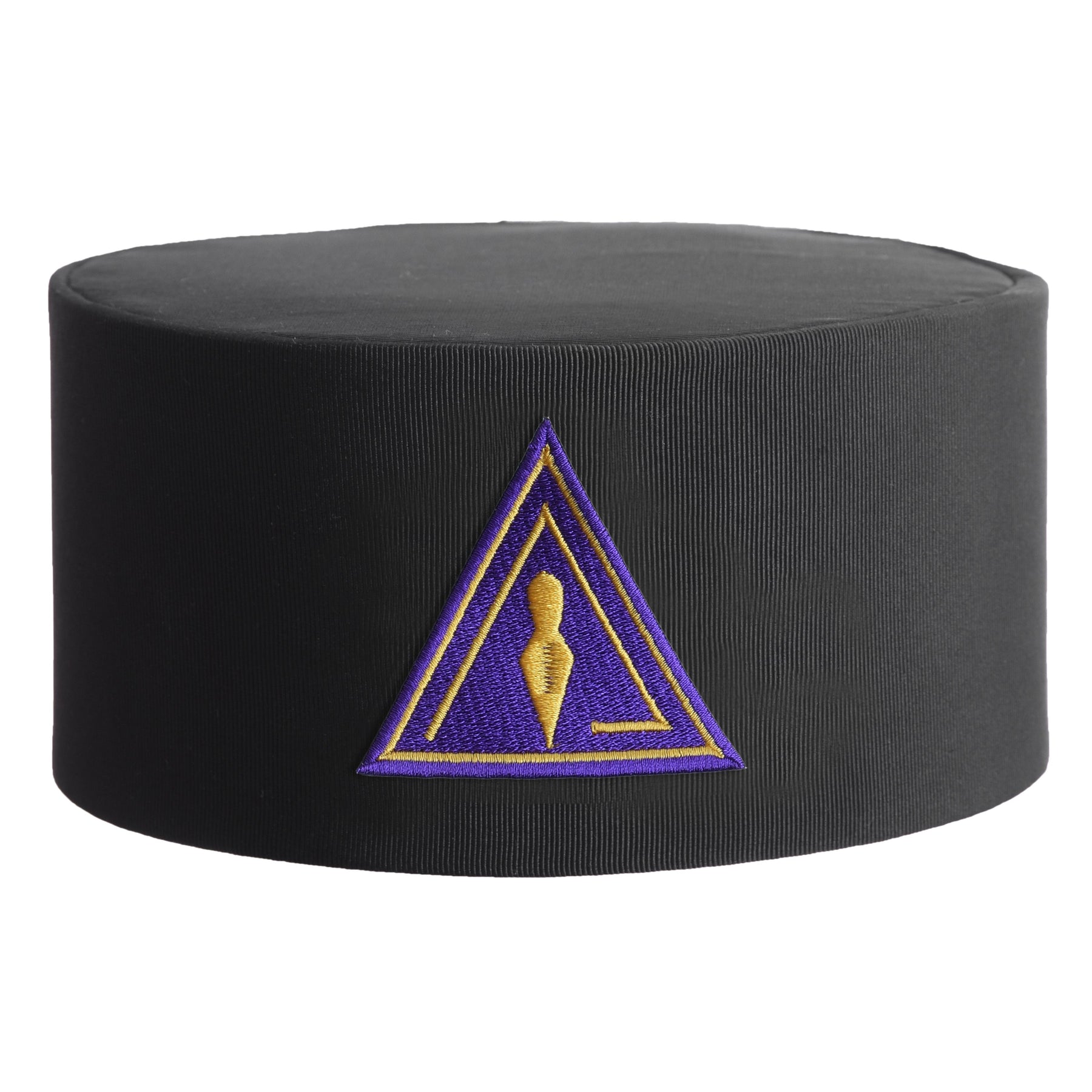 Royal & Select Masters Council Crown Cap - Black Rayon With Purple Patch - Bricks Masons