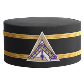 Royal & Select Masters Council Crown Cap - White Patch & Double Braid - Bricks Masons